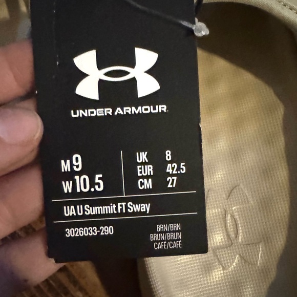 NWT Under Armour Summit FT Sway Slides Tan Men 9 Women 10.5 - Picture 3 of 5